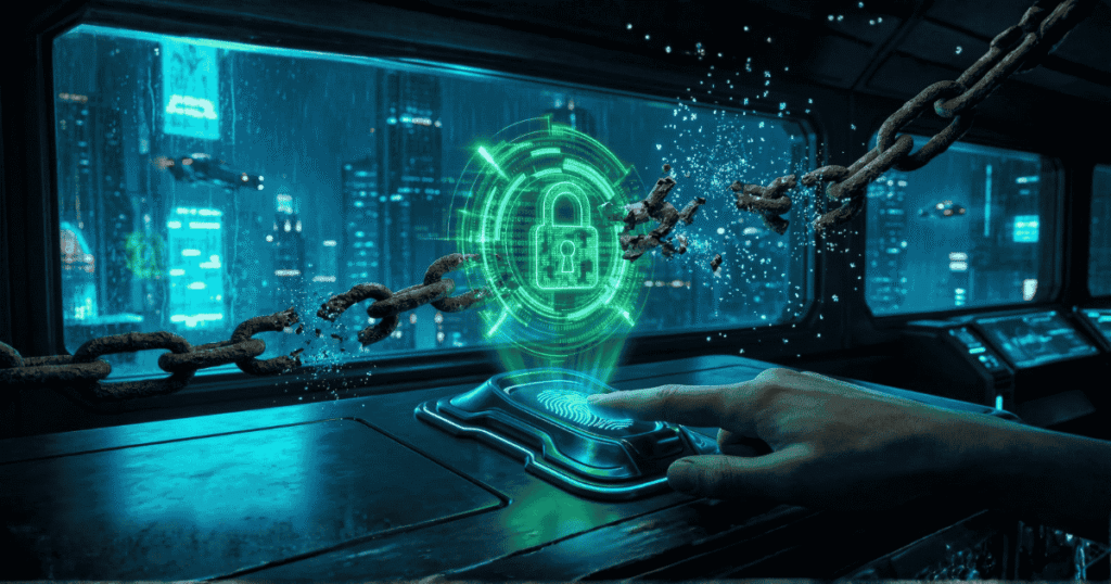 A visual representation of a passwordless authentication implementation guide replacing traditional passwords.