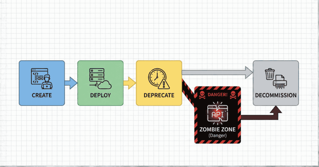 Zombie API security risks rising from legacy infrastructure.